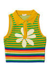 Rainbow Daisy Knit Tank