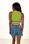 Rainbow Daisy Knit Tank