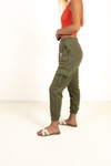 Olive Cargo Sweatpants