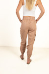 Taupe Cargo Joggers