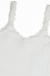 White Lace Trim Seamless Tank