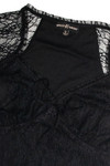Black Sweetheart Lace Top