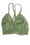 Green 90's Satin Lace Bralette