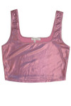 Light Pink Shiny Crop Tank