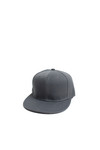 Dark Gray Solid Snapback Hat