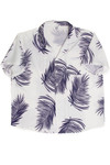 Vintage Simple White Hawaiian Shirt