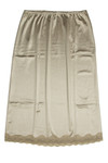 Parchment Lace Trim Slip Skirt