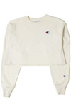 Vintage Champion Reverse Weave Raw Hem Cropped Sweatshirt 8961