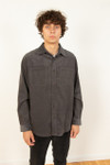 Charcoal Corduroy Button Down Shirt