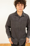 Charcoal Corduroy Button Down Shirt