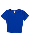 Royal Blue Crop T-Shirt