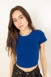 Royal Blue Crop T-Shirt