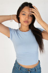 Whisper Blue Crop T-Shirt