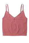 Dusty Rose Seamless Lace Pattern Cami