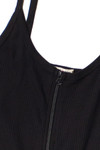 Black Zip Up Cami Dress