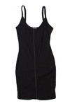 Black Zip Up Cami Dress