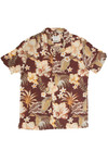 Tropical Brown Woven Shirt