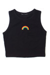 Embroidered Rainbow Tank Top