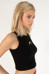 Embroidered Rainbow Tank Top