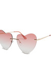 Frameless Heart Lens Sunglasses