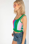 Hyacinth Stripe Crochet Tank