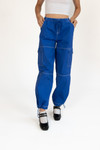 Royal Blue Heavy Weight Cargo Joggers