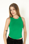 Green Waffle Seamless Tank