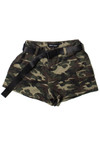 Belted Camouflage Cargo Shorts