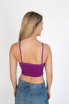 Violet Lace Trim Seamless Cami