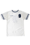 Navy Stripe #9 Diadora Soccer Jersey