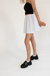 White Scuba Skater Skirt