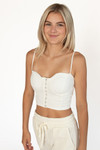 Hook & Eye Bustier Crop Top