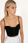 Hook & Eye Bustier Crop Top