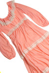 Vintage Pink Prairie Dress (1980s) 905