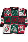 Vintage Black Ugly Christmas Sweater 59552