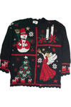 Vintage Black Christmas Sweater 59558