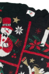 Vintage Black Christmas Sweater 59558