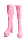 Light Pink Chunky GoGo Boots