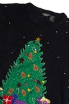 Vintage Black Ugly Christmas Sweater 59574