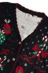 Vintage Black Ugly Christmas Cardigan 59592