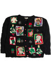 Vintage Black Ugly Christmas Cardigan 59599