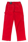 Tomato Red Wide Leg Carpenter Pants