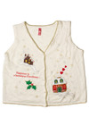 Homespun Christmas Ugly Christmas Sweater Vest 60810