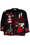 Vintage Black Ugly Christmas Sweater 59667