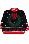 Vintage Black Ugly Christmas Sweater 59673