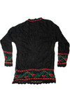 Vintage Poinsettia Wreath Ugly Christmas Sweater 61332