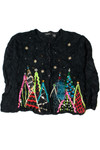 Ribbon Trees Ugly Christmas Cardigan Sweater 61351