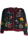 Vintage Black Ugly Christmas Cardigan 59712