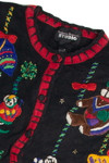 Vintage Black Ugly Christmas Cardigan 59712