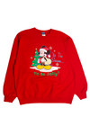 Vintage Mickey Mouse Ugly Christmas Sweater (1980s)